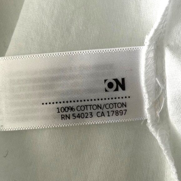 Old Navy White Cotton Shirt Sz M - Picture 5 of 9